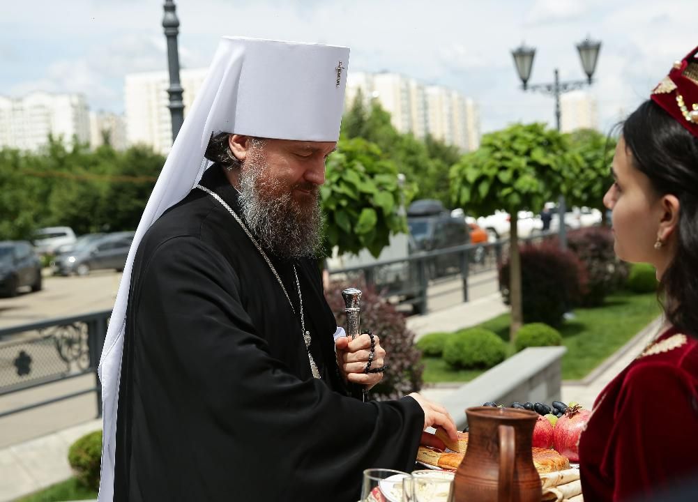 Встреча Архиепископа Мовсеса Мовсесяна с главой Кубанской Митрополии Григорием