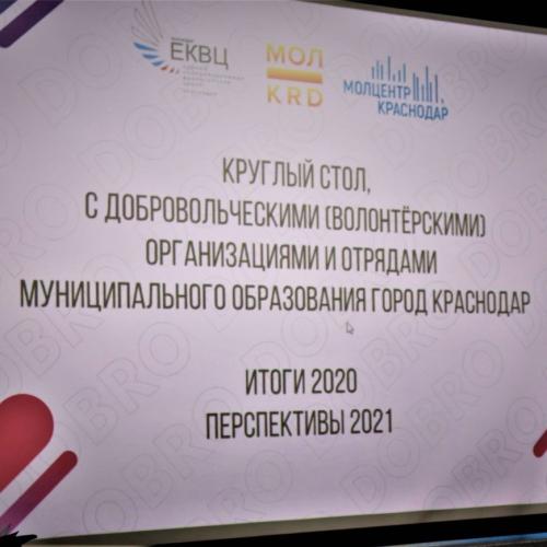 Волонтёрский центр «Добрые сердца» в лице руководителя Ашота Алтуняна, на итоговой встрече добровольческих организаций города Краснодара с начальником Управления по делам молодежи.