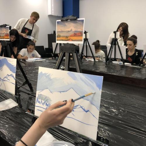 Мастер класс студии Гранат "Рисуем Арарат"